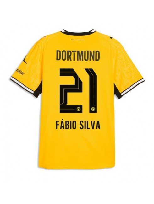 Moški Nogometna dresi replika Borussia Dortmund Fabio Silva #21 Domači 2026-27 Kratek rokav Moški Nogometna dresi replika Borussia Dortmund Fabio Silva #21 Domači 2026-27 Kratek rokav